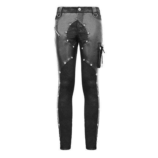 spodnie męskie devil fashion - london punk slim-fit punk S L Metal-shop
