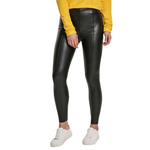 spodnie damskie urban classics - faux leather skinny - black S S Metal-shop