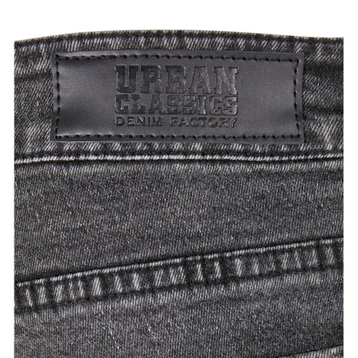 spodnie męskie urban classics - slim fit jeans - black washed 36/34 33/34 Metal-shop