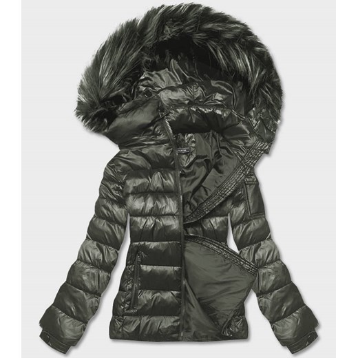 KRÓTKA KURTKA DAMSKA ZIMOWA KHAKI (YP-20129-6) Goodlookin.pl XXL (44) okazja goodlookin.pl