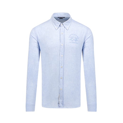 Koszula z lnem LA MARTINA OSVALDO ze sklepu S'portofino w kategorii Koszule męskie - zdjęcie 149336465