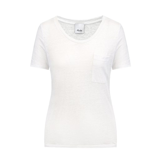 T-shirt lniany ALLUDE ze sklepu S'portofino w kategorii Bluzki damskie - zdjęcie 149343668