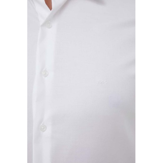 Michael Kors koszula męska kolor biały slim z kołnierzykiem klasycznym Michael Kors 41 ANSWEAR.com
