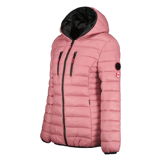 Kurtka damska Canadian Peak różowa z kapturem 