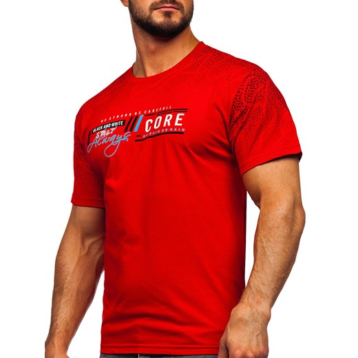 Denley t-shirt męski czerwony 