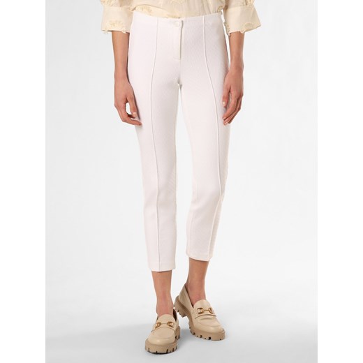 Cambio Spodnie Kobiety écru wypukły wzór tkaniny ze sklepu vangraaf w kategorii Spodnie damskie - zdjęcie 149363989
