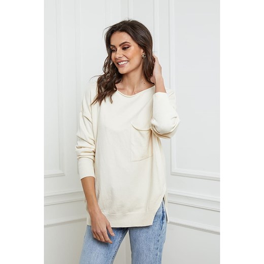 Sweter "Monza" w kolorze kremowym Joséfine S okazja Limango Polska