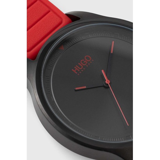 HUGO zegarek męski kolor czerwony ONE ANSWEAR.com