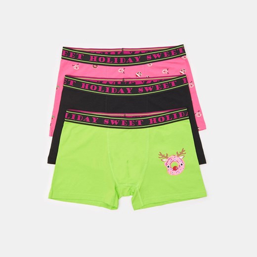 Sinsay - Bokserki 3 pack - Wielobarwny Sinsay L Sinsay okazyjna cena
