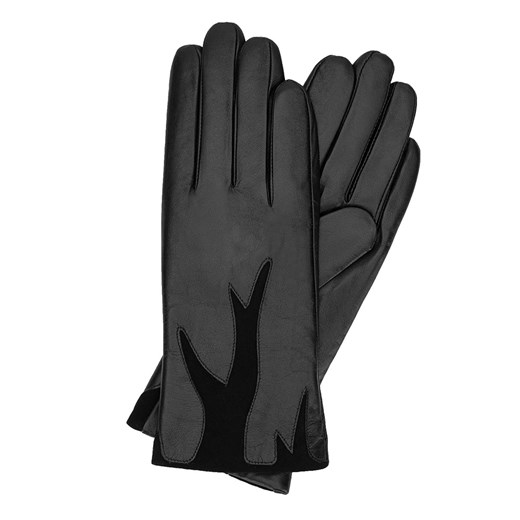 Damskie rękawiczki ze skóry z zamszową wstawką Wittchen XS, L WITTCHEN