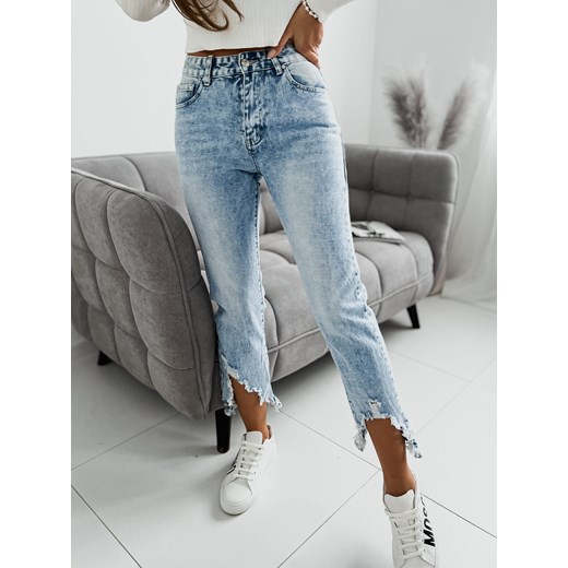 Spodnie jeansowe z poszarpanym dołem SF7 S, XL, L, XS, M fasardi.com