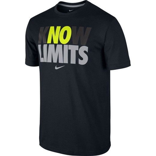 Nike, T-shirt męski z krótkim rękawem, DFCT Know Limits 612675-010, rozmiar S - Spodnie, spódnice, sukienki - 2 sztuka 70% taniej! smyk-com czarny krótkie