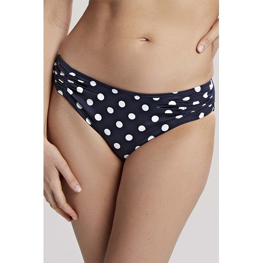 Anya Riva Spot majtki z marszczeniami po bokach - granatowe - Panache Swim Panache Swim 44 Janette.pl