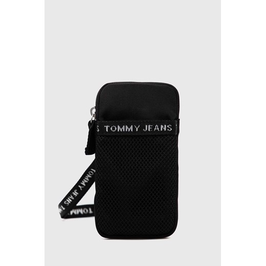 Tommy Jeans pokrowiec na telefon kolor czarny Tommy Jeans ONE ANSWEAR.com