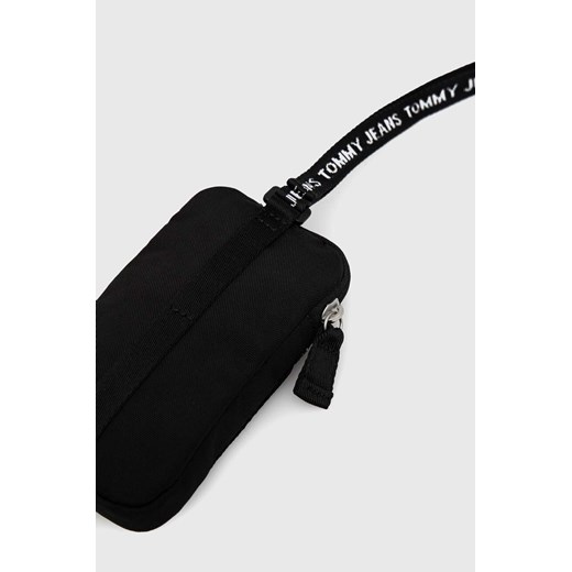 Tommy Jeans pokrowiec na telefon kolor czarny Tommy Jeans ONE ANSWEAR.com