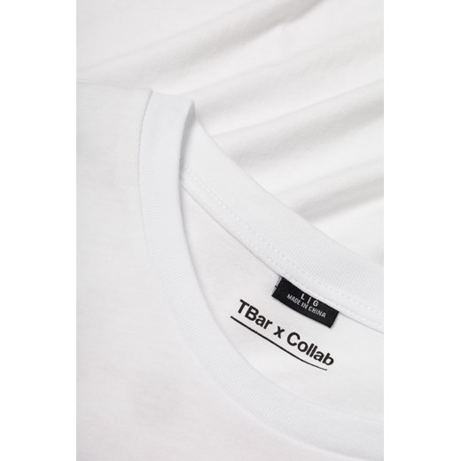 COTTON ON T-shirt - Biały - Mężczyzna - L (L) Cotton On XS(XS) Halfprice wyprzedaż