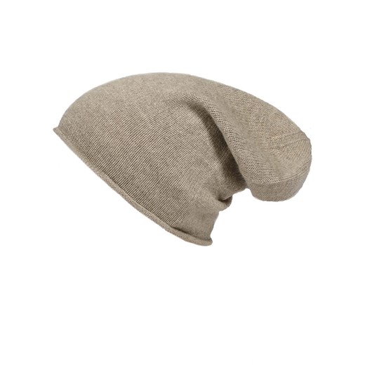 Kaszmirowa czapka beanie w kolorze beżowym Zwillingsherz onesize wyprzedaż Limango Polska