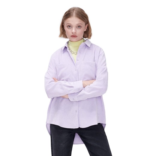 Cropp - Liliowa koszula sztruksowa - Fioletowy Cropp S okazja Cropp