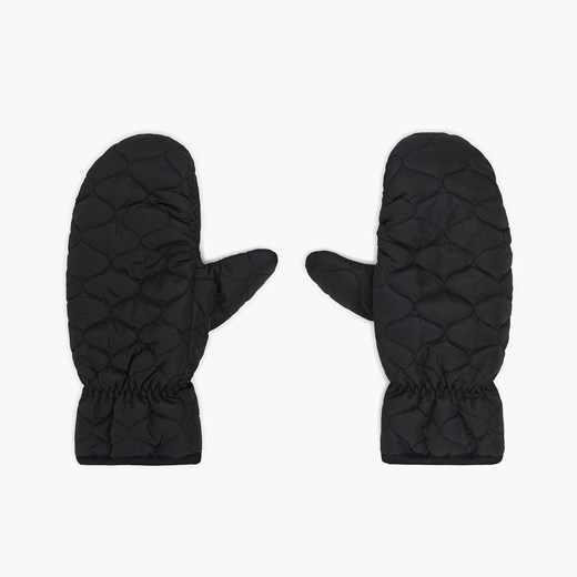 Cropp - Czarne jednopalczaste rękawiczki - Czarny Cropp S/M wyprzedaż Cropp