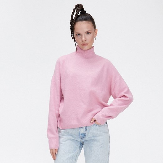 Cropp - Różowy sweter oversize - Różowy Cropp M wyprzedaż Cropp