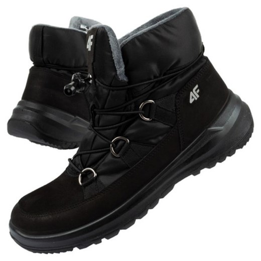 Buty sportowe śniegowce 4F W OBDH263 21S czarne ze sklepu ButyModne.pl w kategorii Śniegowce damskie - zdjęcie 149490429