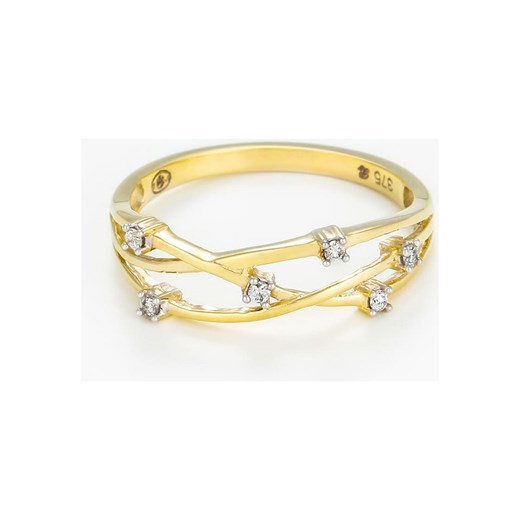 Złoty pierścionek "Jolie Constellation" z diamentami Le Diamantaire 56 Limango Polska okazja