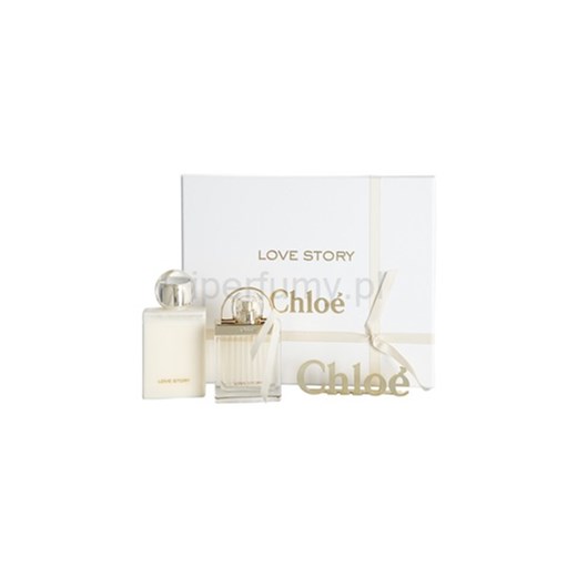 Chloé Love Story zestaw upominkowy I. woda perfumowana + mleczko do ciała + do każdego zamówienia upominek. iperfumy-pl bezowy do ciała