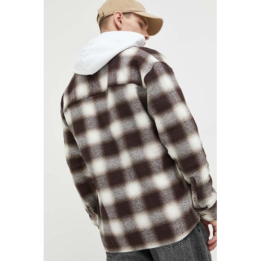 Koszula męska Abercrombie & Fitch z klasycznym kołnierzykiem casual z długimi rękawami