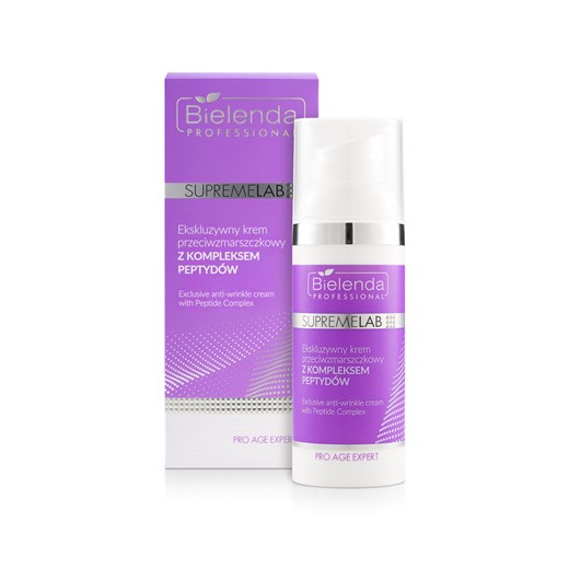Pro age expert ekskluzywny krem przeciwzmarszczkowy z kompleksem peptydów Supremelab House of Beauty Brands -  bielenda.com