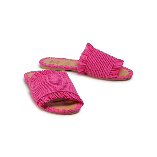 Manebi Klapki Leather Sandals S 1.7 Y0 Różowy Manebi 36 okazyjna cena MODIVO