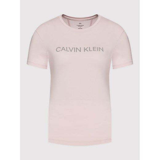 Calvin Klein Performance Koszulka techniczna 00GWF1K140 Różowy Slim Fit S wyprzedaż MODIVO