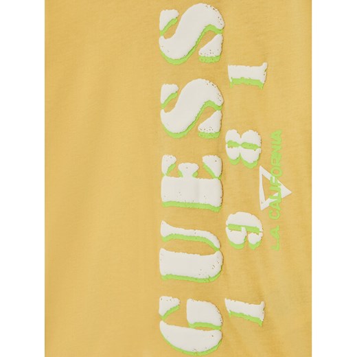 Guess T-Shirt N2GI15 K8HM0 Żółty Regular Fit Guess 4Y MODIVO okazja