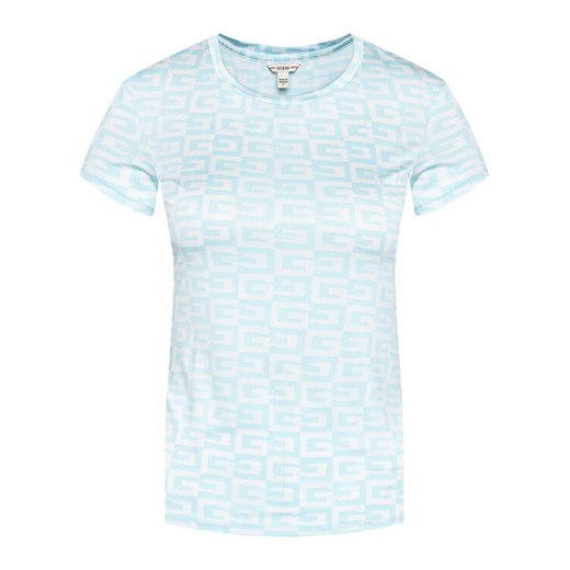 Guess T-Shirt W1GI57 R4JZ4 Niebieski Slim Fit Guess L promocyjna cena MODIVO