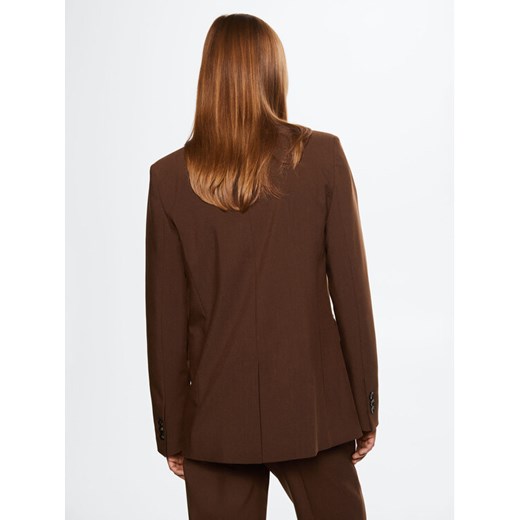 Mango Żakiet Greta 37074377 Brązowy Regular Fit Mango XXL MODIVO okazja