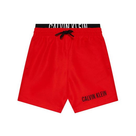Calvin Klein Swimwear Szorty kąpielowe Intense Power B70B700302 Czerwony Regular 8_10Y promocja MODIVO
