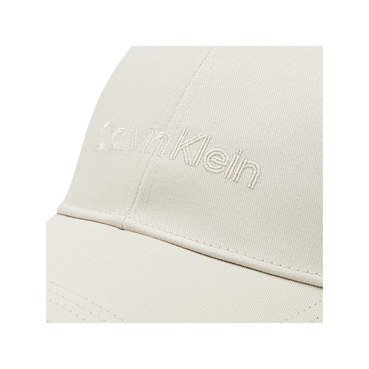 Calvin Klein Czapka z daszkiem Double Line Embro K50K508249 Beżowy Calvin Klein uniwersalny okazja MODIVO