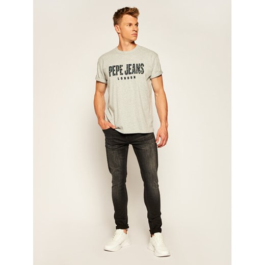 Pepe Jeans T-Shirt Salvador PM507273 Szary Relaxed Fit Pepe Jeans S wyprzedaż MODIVO