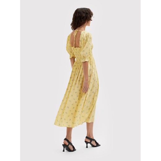 Selected Femme Sukienka letnia Ulrikke 16084711 Żółty Relaxed Fit Selected Femme 42 MODIVO okazja