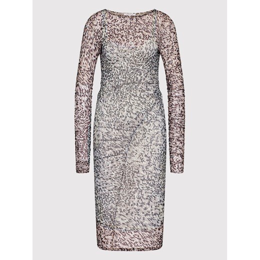 Patrizia Pepe Sukienka codzienna 8A1014/J044-F578 Szary Slim Fit Patrizia Pepe I MODIVO okazja