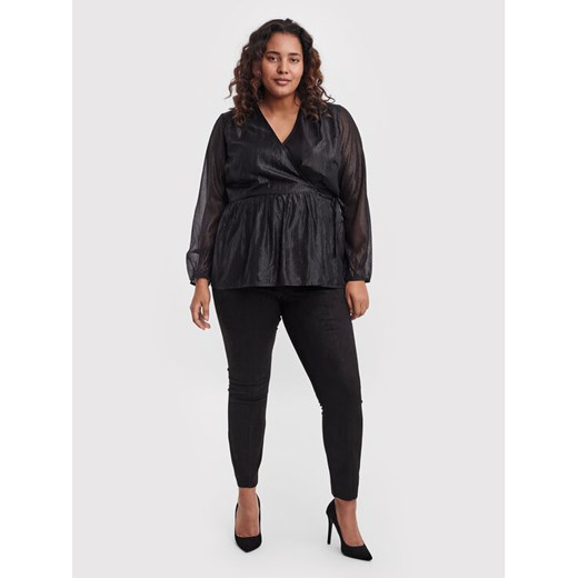 Vero Moda Curve Bluzka Lisa 10256711 Czarny Regular Fit 52 wyprzedaż MODIVO