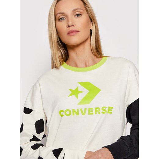 Converse Bluzka 10023077-A01 Biały Loose Fit Converse S okazja MODIVO