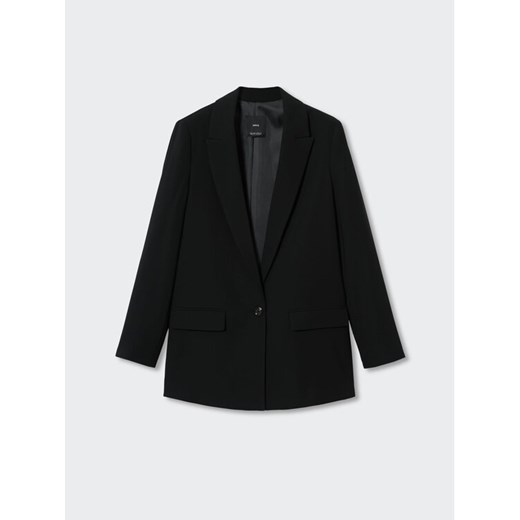 Mango Żakiet Eleonor 37064765 Czarny Oversize Mango XXL wyprzedaż MODIVO