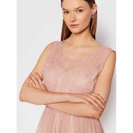 Rinascimento Sukienka koktajlowa CFC0104679003 Różowy Regular Fit Rinascimento XL wyprzedaż MODIVO