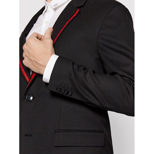 Hugo Garnitur Jack/Gettlin 50466645 Czarny Relaxed Fit 48 promocyjna cena MODIVO