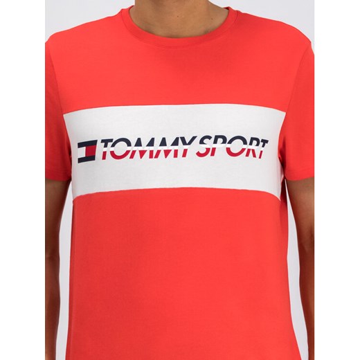 Tommy Sport T-Shirt Logo S20S200082 Różowy Regular Fit Tommy Sport L promocja MODIVO