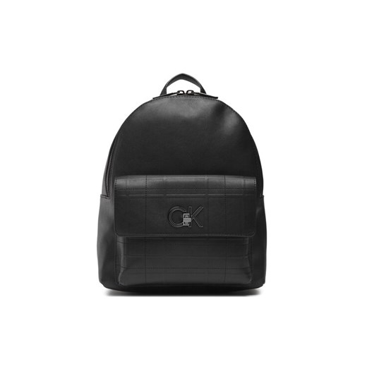 Calvin Klein Plecak Re-Lock Backpack With Flap Quilt K60K609626 Czarny Calvin Klein uniwersalny wyprzedaż MODIVO