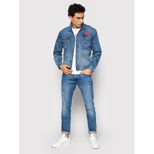 Wrangler Kurtka jeansowa Icons W4MJUG12K Granatowy Regular Fit Wrangler M MODIVO promocyjna cena