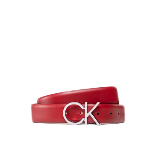 Calvin Klein Pasek Damski Re-Lock Ck Logo Belt 30Mm K60K610157 Czerwony Calvin Klein 90 promocja MODIVO