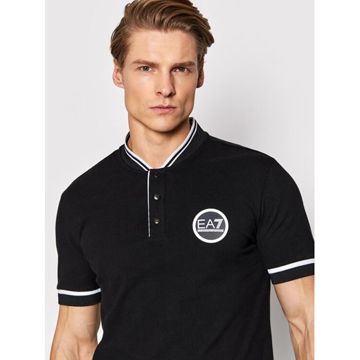 EA7 Emporio Armani Polo 3LPF18 PJ4MZ 1200 Czarny Regular Fit S promocyjna cena MODIVO