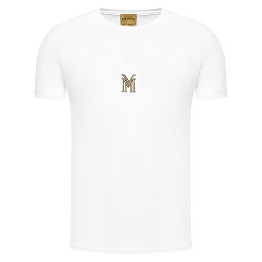 La Manuel T-Shirt Platinium Tee Classic Biały Slim Fit La Manuel XL MODIVO promocja